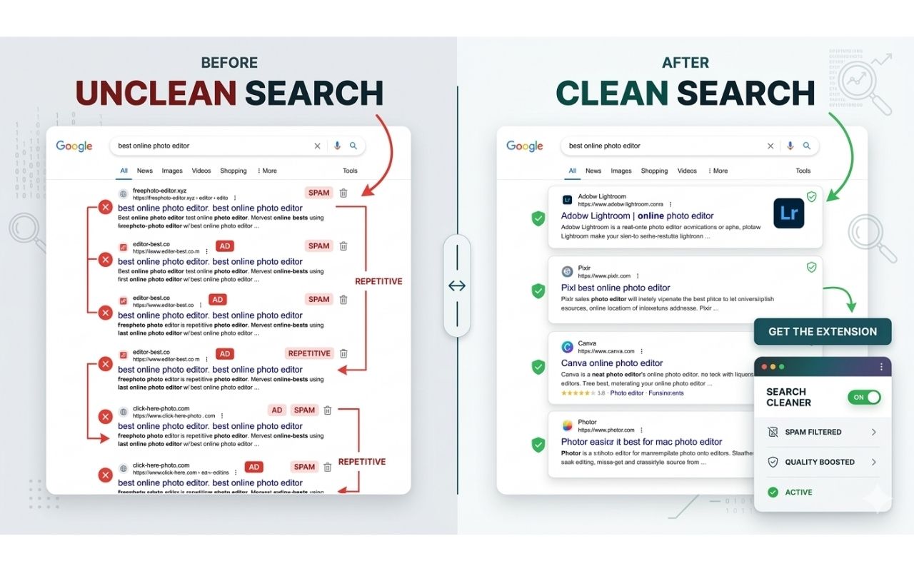 Google Search Result Cleaner screenshot